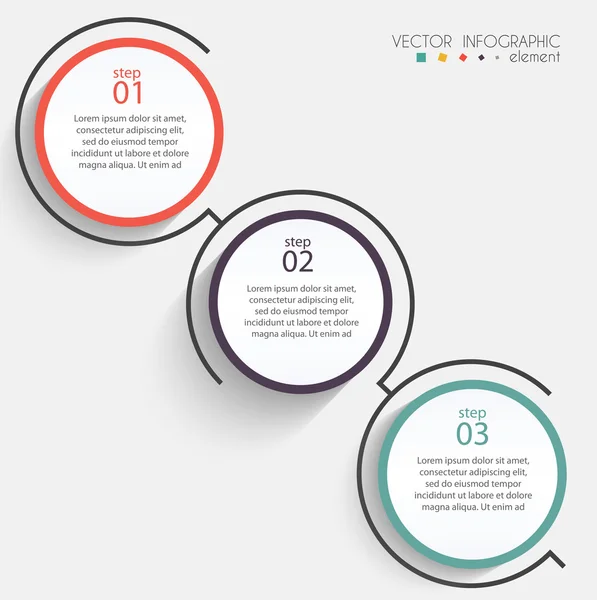 Infografiken zur Unternehmenspräsentation — Stockvektor