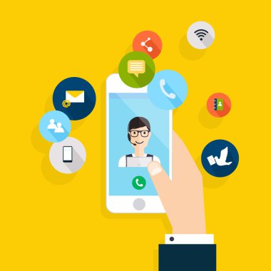 el smartphone online hizmet ile tutarak