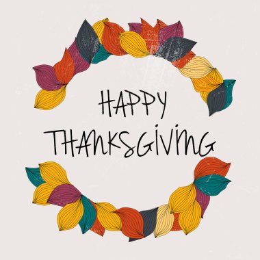 Mutlu Şükran Günü kartları.