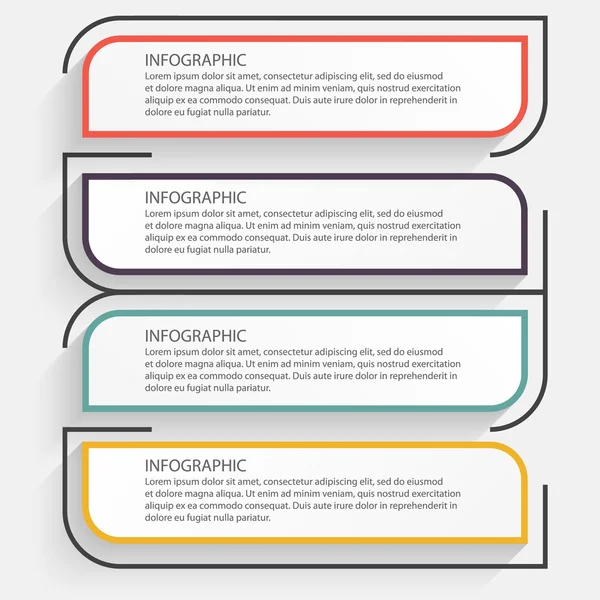 Colorful info graphics for business presentations — Stock Vector