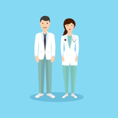 erkek ve kadın doktorlar