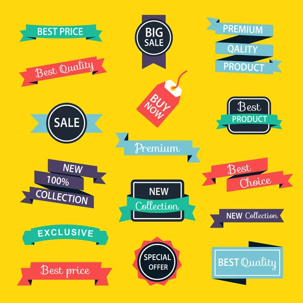 Conjunto de banners de venta — Vector de stock