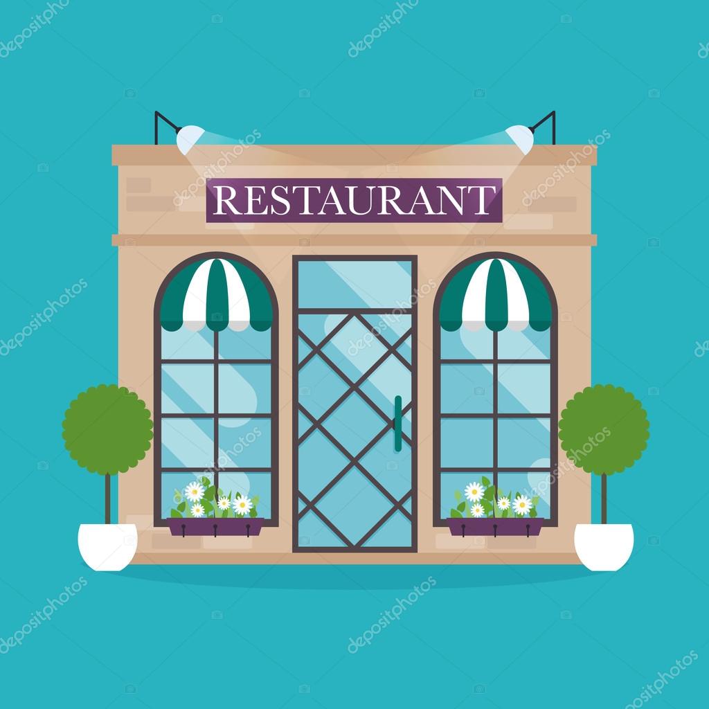 restaurant building clip art