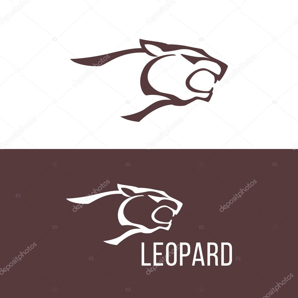 Gnarling leopard head logo