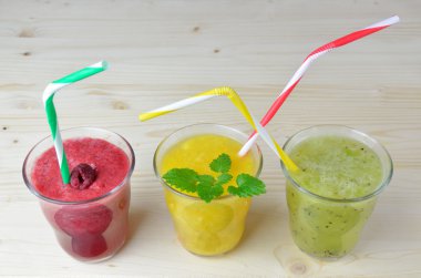 Renkli iştah açıcı Smoothies