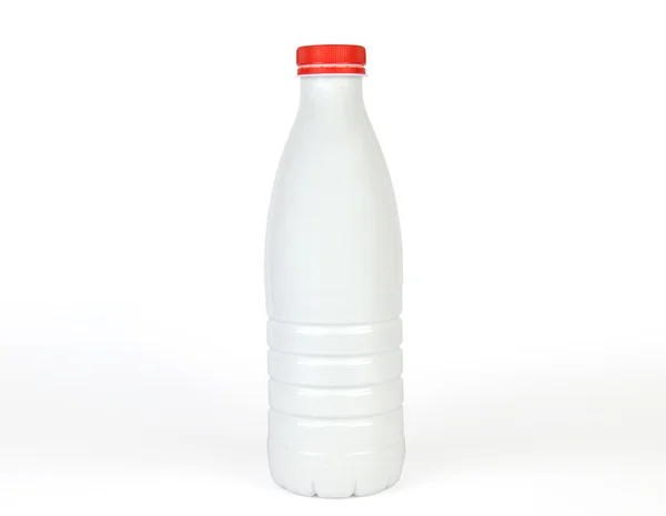 Frasco de plástico blanco — Foto de Stock
