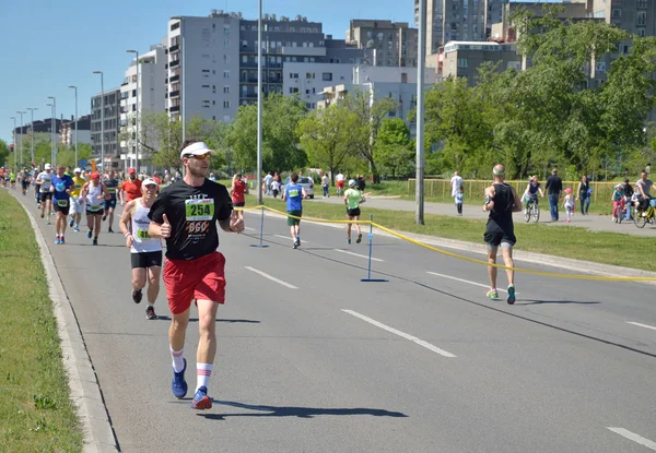 Corridori durante la Maratona — Foto Stock
