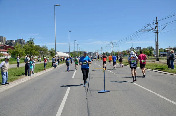 Corredores durante a Maratona Corrida — Fotografia de Stock