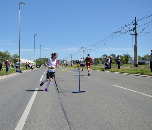 Corridori durante la Maratona — Foto Stock