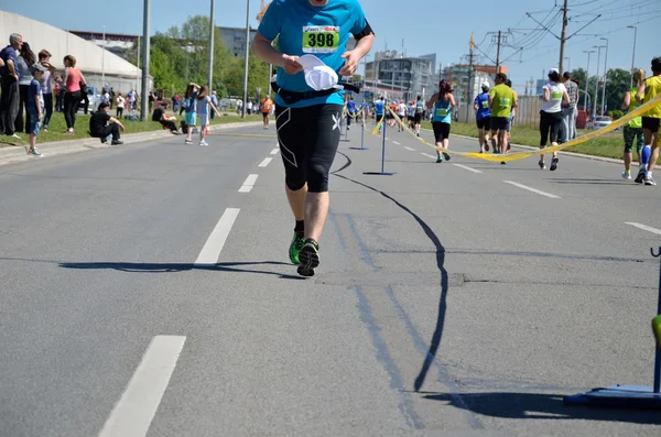 Corredores durante a Maratona Corrida — Fotografia de Stock