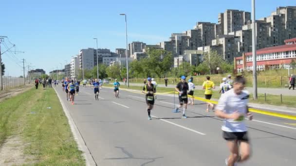 Runners During Marathon Race — Stock Video