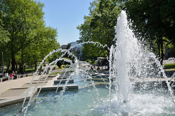 都市公園の噴水 — ストック写真