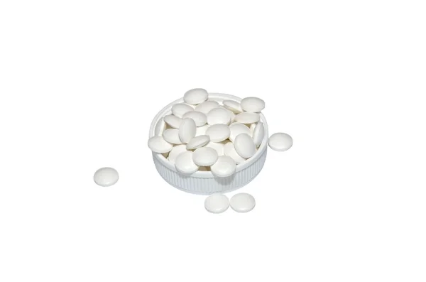 Pastillas blancas — Foto de Stock