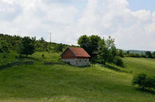 山の村の家 — ストック写真