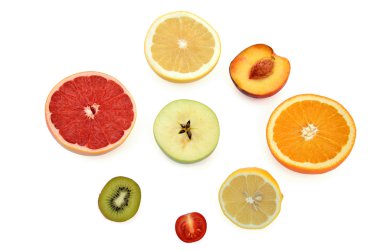 Healthy fruits  clipart