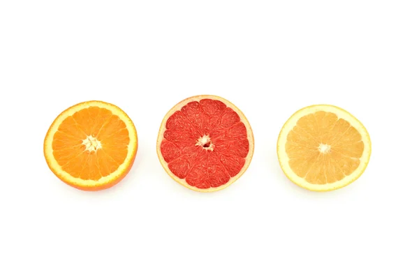 Grapefruits and orange — Stock Photo, Image