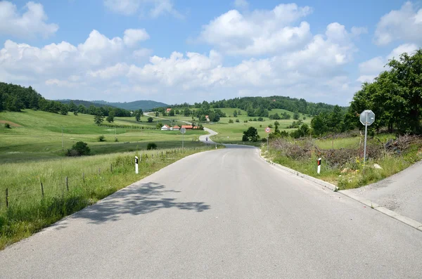 Serpentinenstraße — Stockfoto