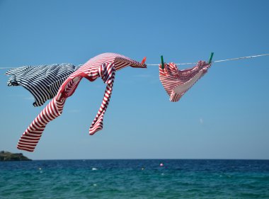 Giysi kurutma tel ve deniz