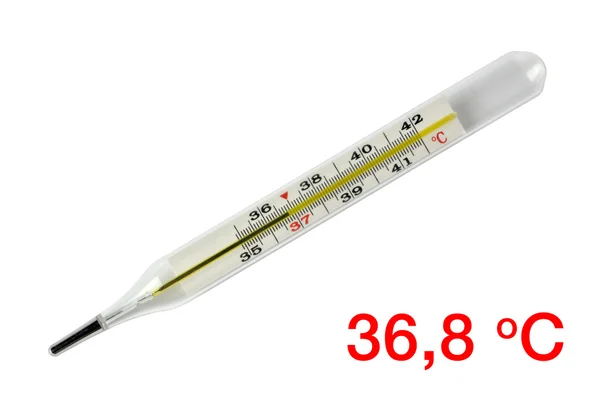 Termómetro de temperatura corporal - 36.8 C — Foto de Stock