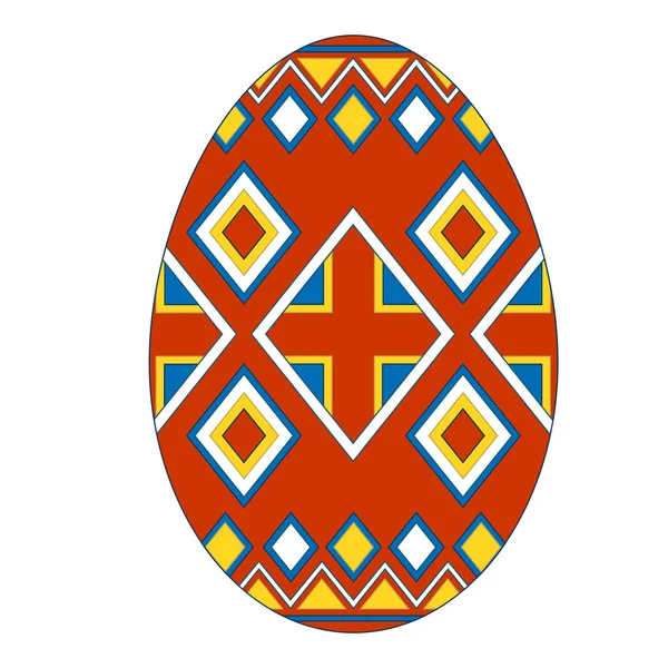 Decorated egg — Stock Vector