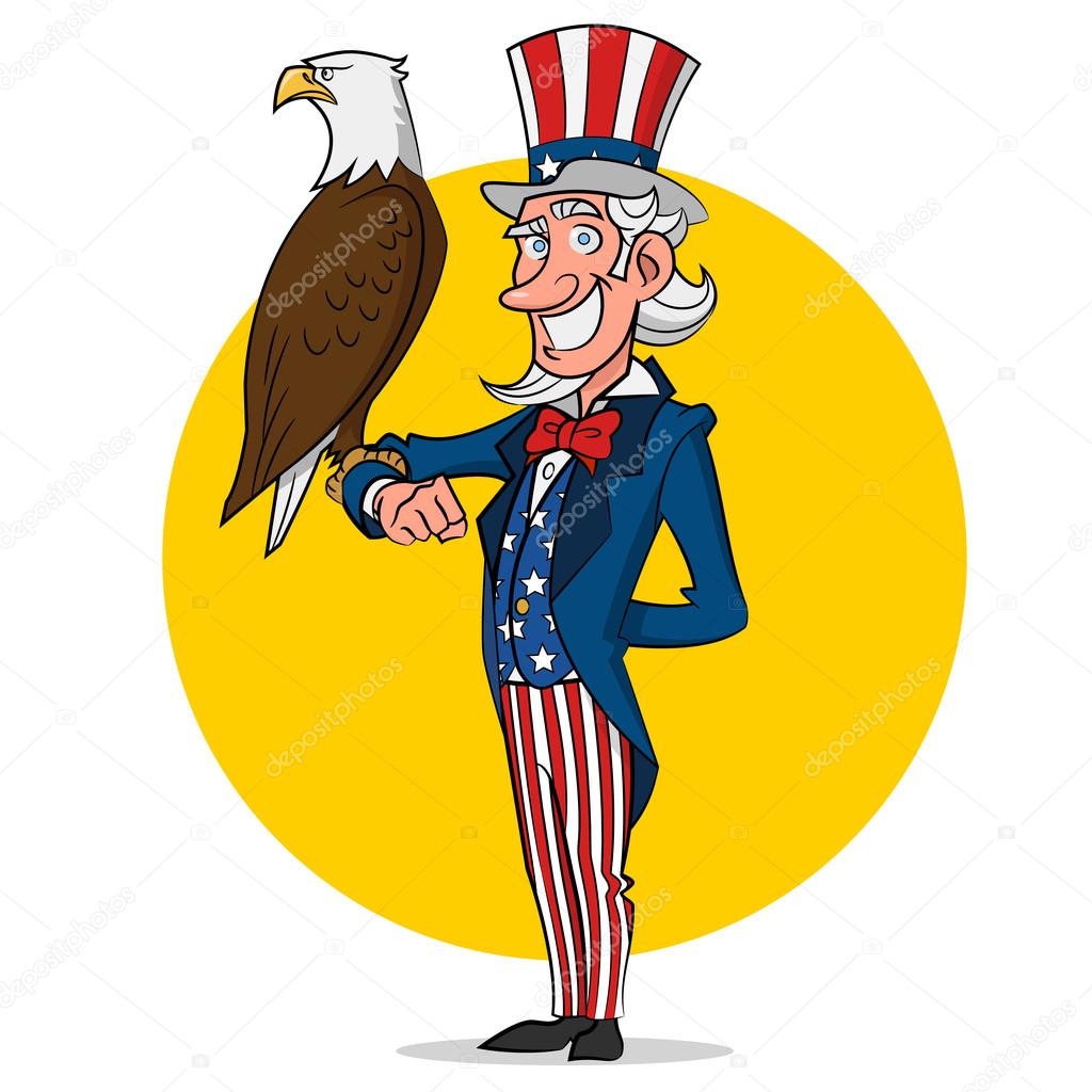 Uncle Sam and eagle