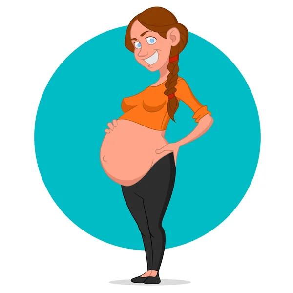 Femme enceinte — Image vectorielle