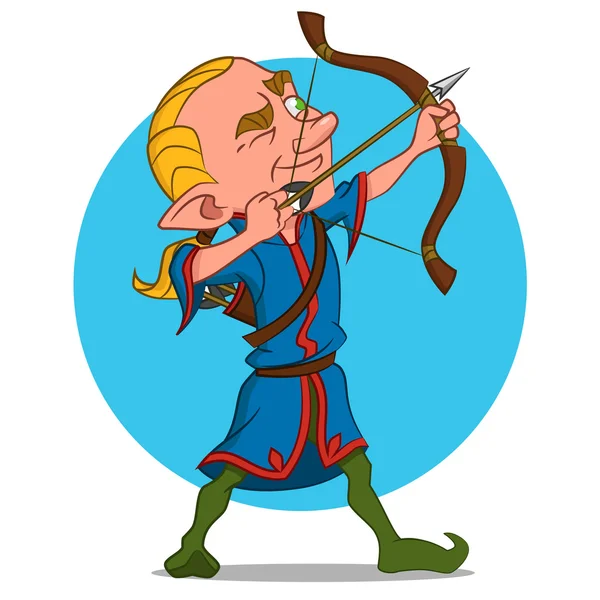 Elven archer. — Stockvector