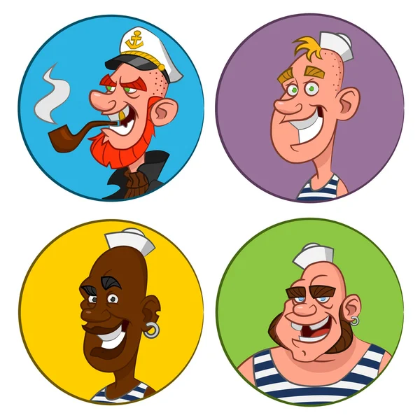 Аватари моряків . Стокова Ілюстрація