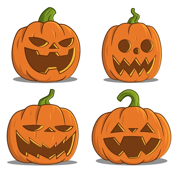 Pumpkins for Halloween. — Stock Vector