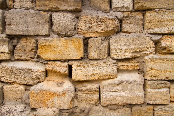 Stenen muur kalksteen — Stockfoto