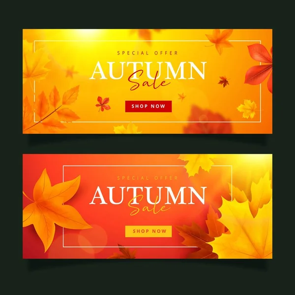 Sonbahar indirimi sancak koleksiyon vektör tasarımı illüstrasyonu