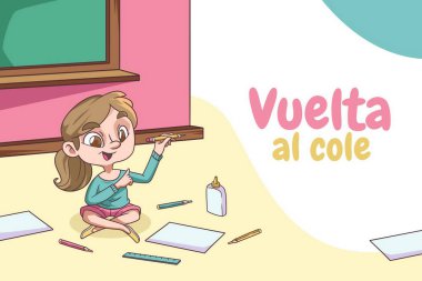 el çizimi okul vektör tasarımı resimleme arkaplanı