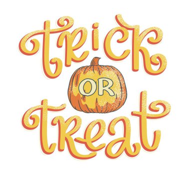 Şekerleme kabağı harfleri vektör tasarımı çizimi