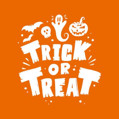 Balkabağı vektör tasarımı illüstrasyonlu korkutucu gece harfi