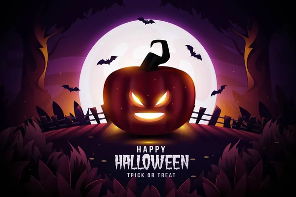 Realistische Halloween Hintergrund Design Vektor Illustration — Stockvektor