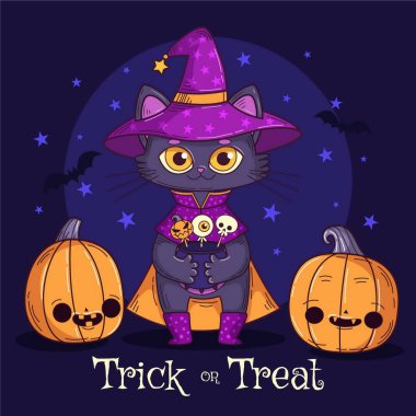 el çizimi cadılar bayramı kedi çizimi