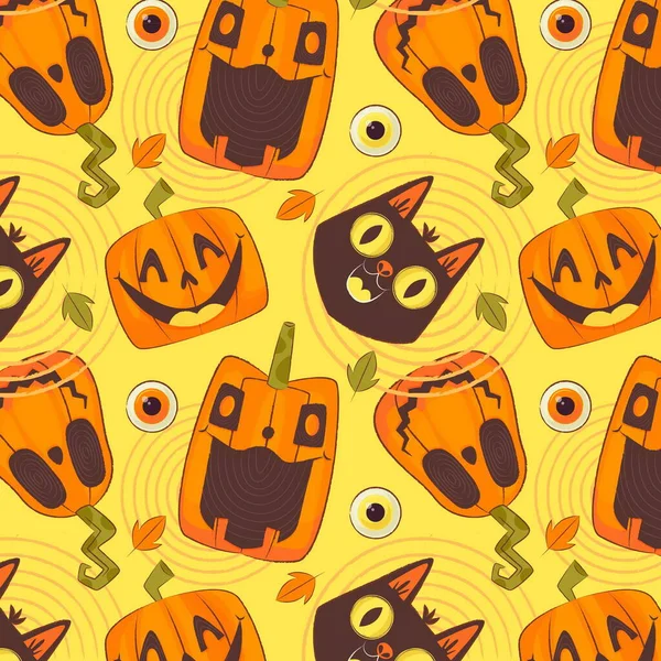 Dessin Main Motif Halloween Illustration Vectorielle Conception — Image vectorielle