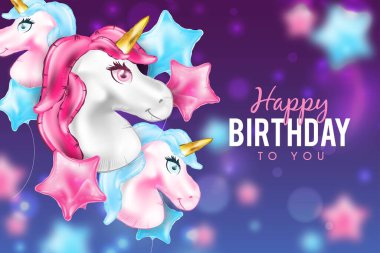 gerçekçi doğum günü arkaplan vektörü tasarımı illüstrasyonu