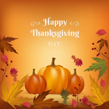 gerçekçi şükran günü pankartı vektör tasarımı illüstrasyonu