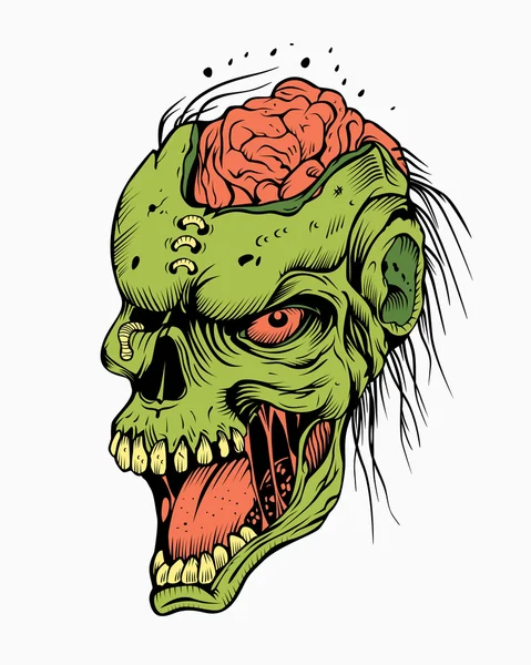 Illustration of a zombie. — Stock Vector