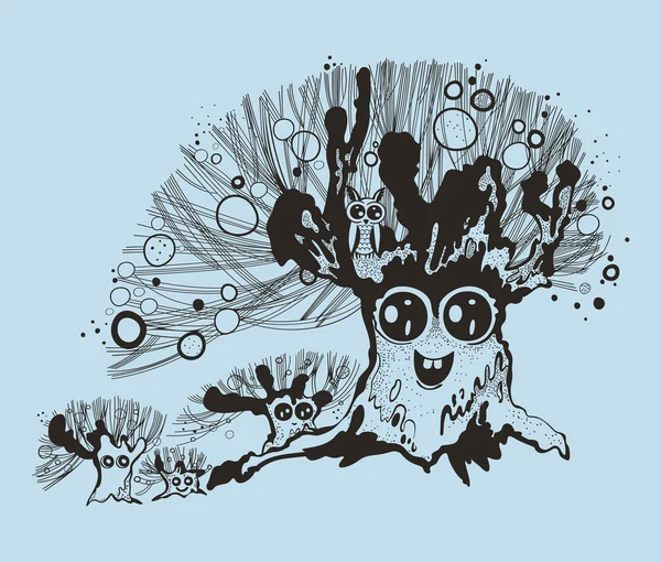 Illustration d'arbre de fantaisie . — Image vectorielle