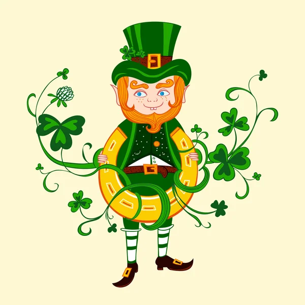 Ilustrasi Saint Patrick . - Stok Vektor