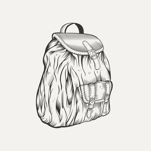 Es una ilustración de la mochila . — Archivo Imágenes Vectoriales