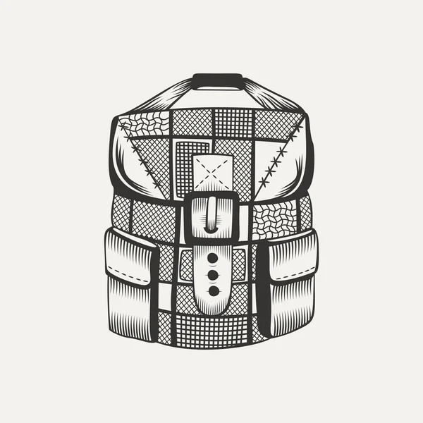 Illustration d'un sac à dos. — Image vectorielle