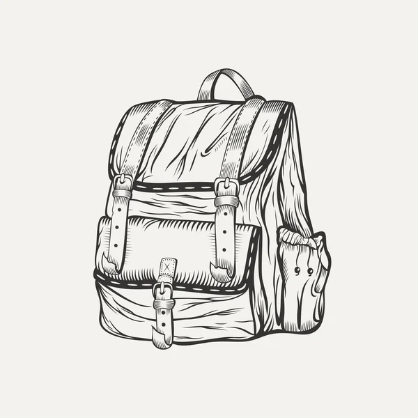 Es una ilustración de la mochila . — Vector de stock