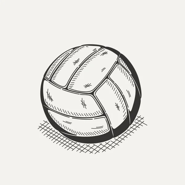 Voleibol isolado sobre um fundo branco . — Vetor de Stock
