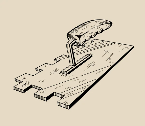 Es un vector monocromo ilustración de escalera . — Archivo Imágenes Vectoriales