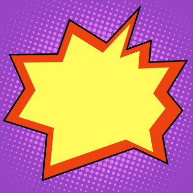 patlama komik kabarcık retro arka plan metin için