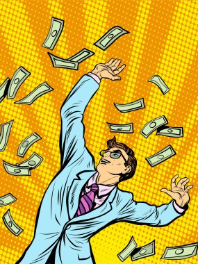 İşadamı Finans para düşüş