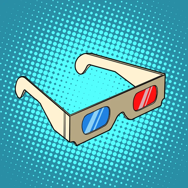 Stereo okulary 3d do kina — Wektor stockowy